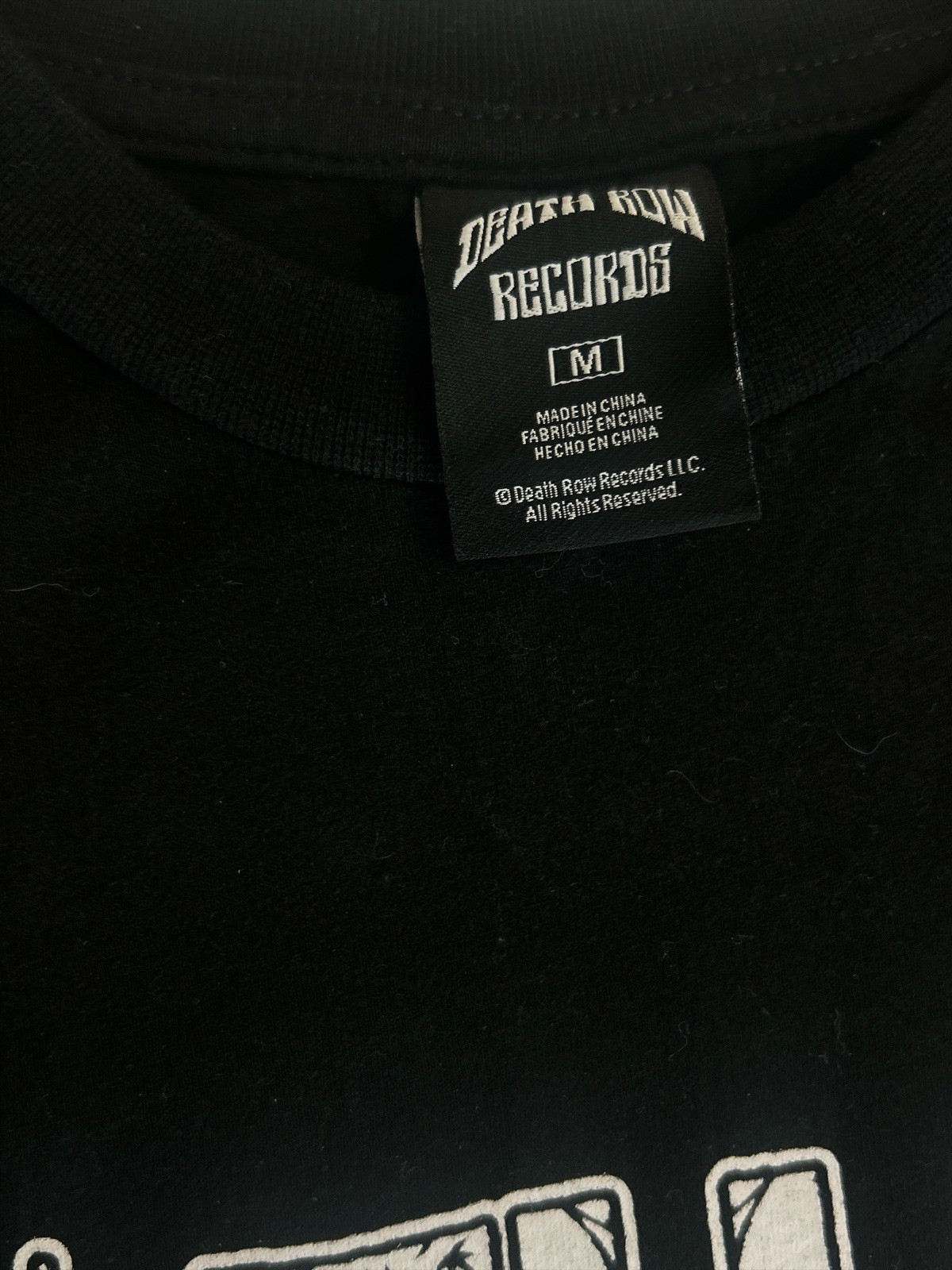 Death Row Records T Shirt Black Men’s Medium Rap Hip Hop Graphic T 90s Vintage gallery