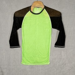 Buckle Black Label Burnout 3/4 Raglan Sleeve Tee Shirt Mens Large Western Rodeo