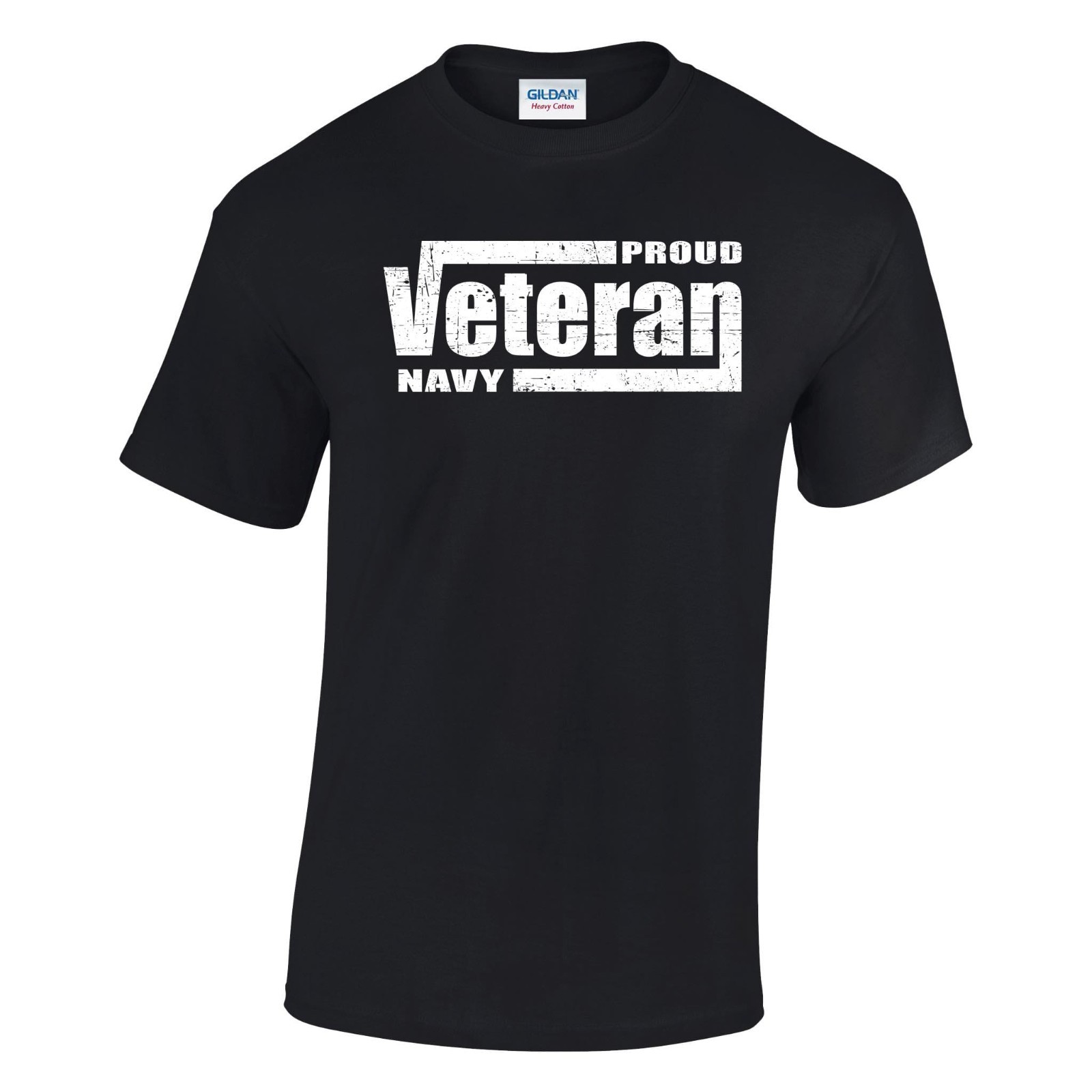 Proud Navy Veteran Printed 100% Cotton T-Shirt gallery