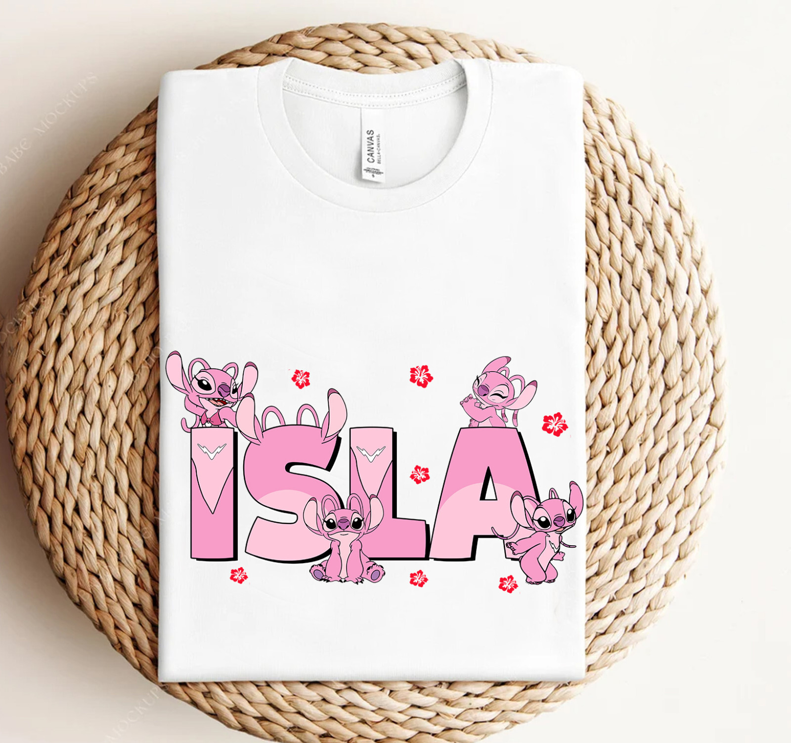 Custom Name Disney Stitch and Angel Kid Name Unisex Adult Kid Shirt 320111086 gallery