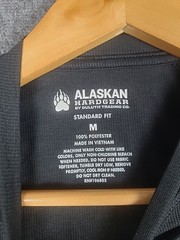 Duluth Trading Alaskan Hardgear Tun-Dry Standard Fit Ls Shirt Black Mens M