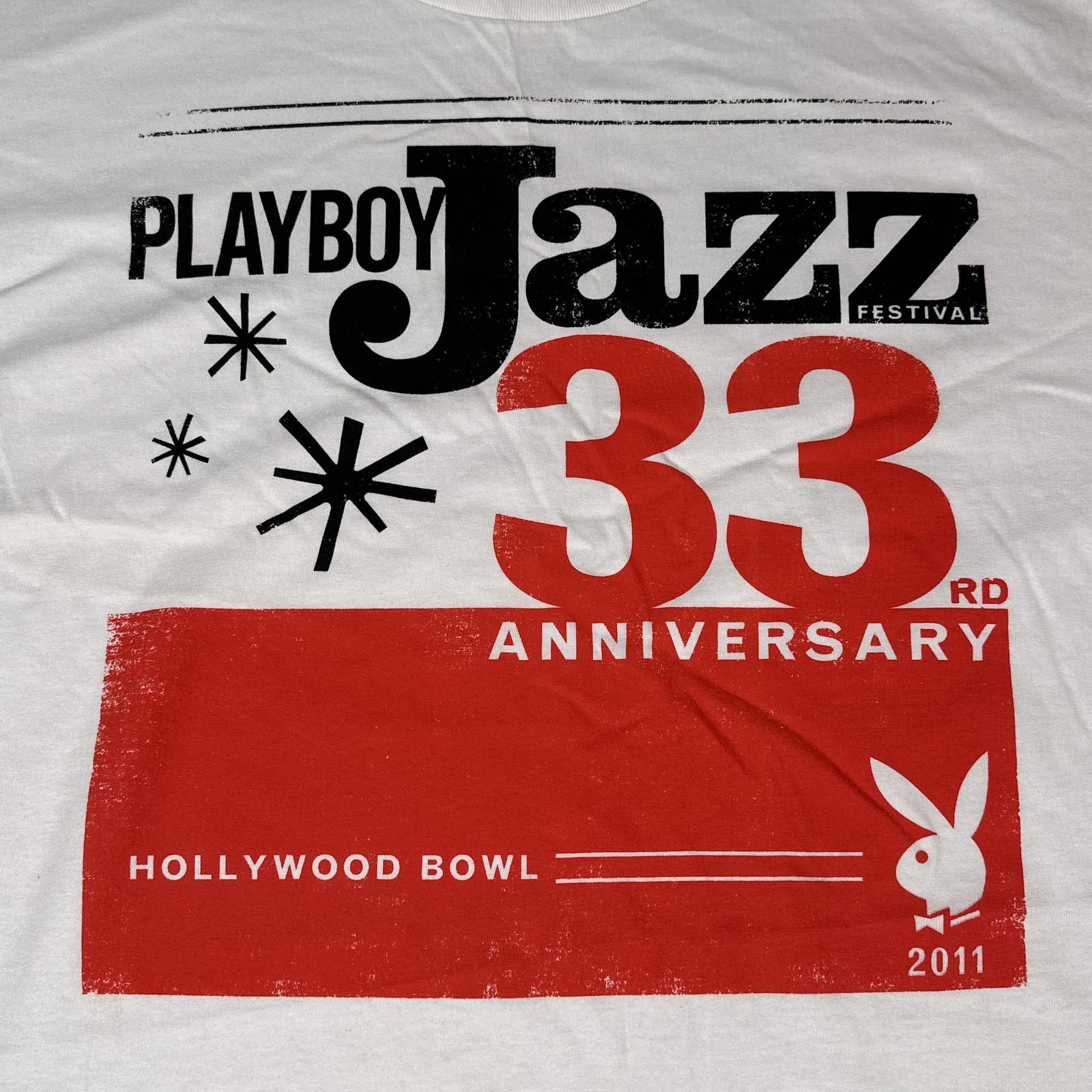 Playboy Shirt Mens Large Jazz Festival 33rd Anniversary 2011 Hollywood Bowl Y2K gallery