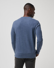 $130 TravisMathew CLOUD WAFFLE CREW | Vintage Indigo | XXL