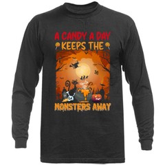 Halloween Costume Spooky Witches Pumpkin Ghost Long Sleeve T-Shirt