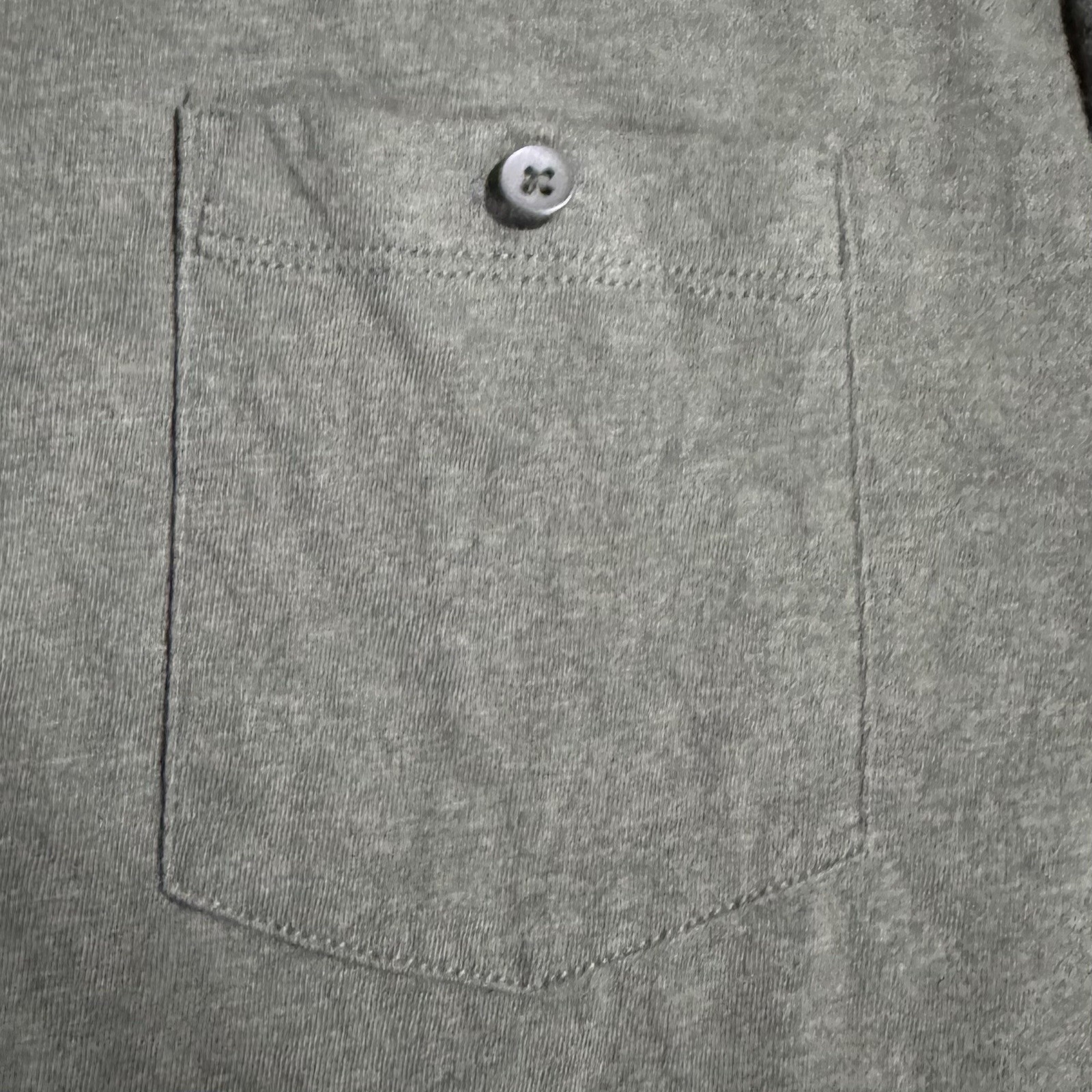 BANANA REPUBLIC Quick Dry T-Shirt Men’s Sz Large Dark Green Button Pocket EUC gallery