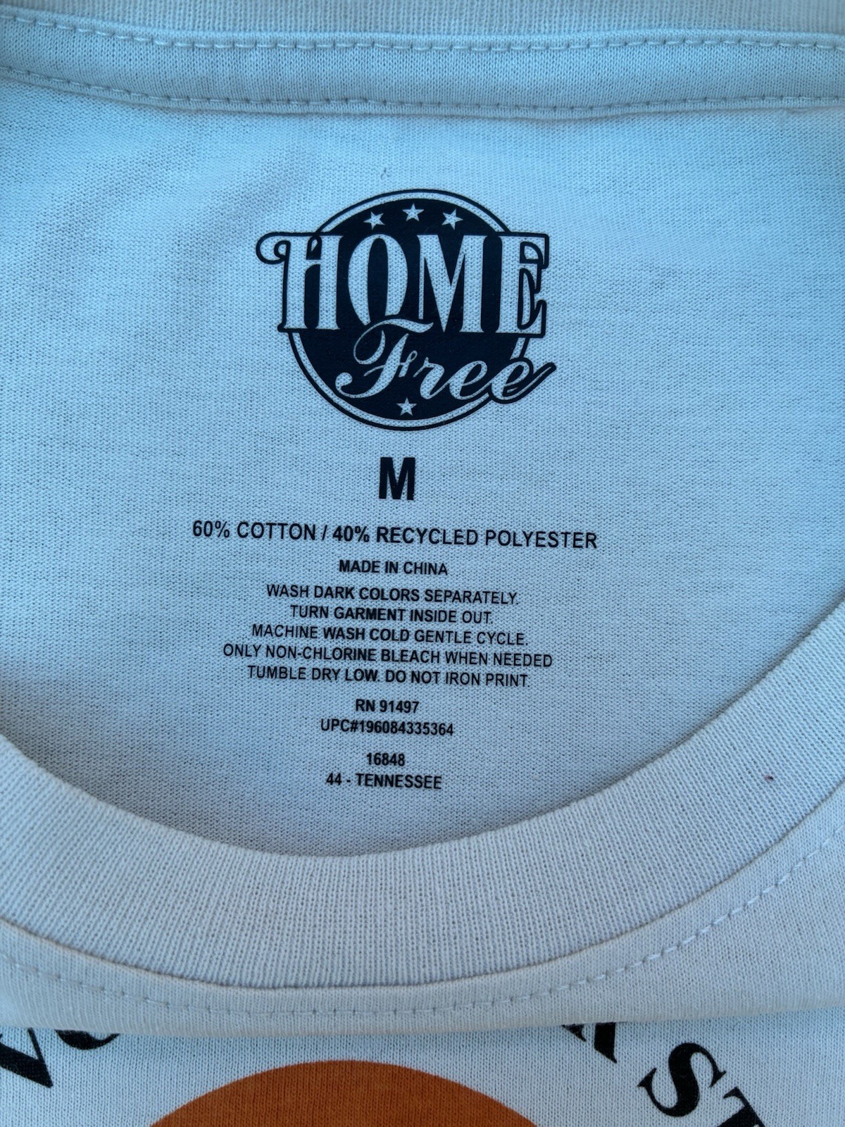 Home Free Light Blue Tennessee Volunteer State Graphic Long Sleeve Tee M gallery