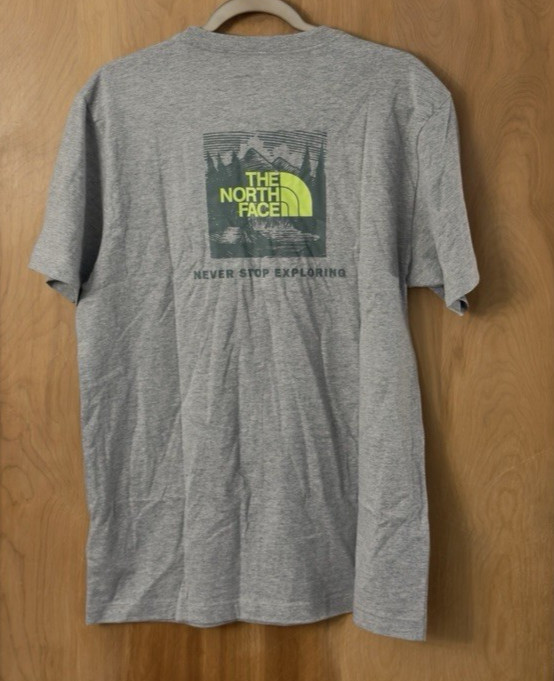 The North Face Men's Short Sleeve Core Celebration Box NSE Tee Gray Size M NWT gallery
