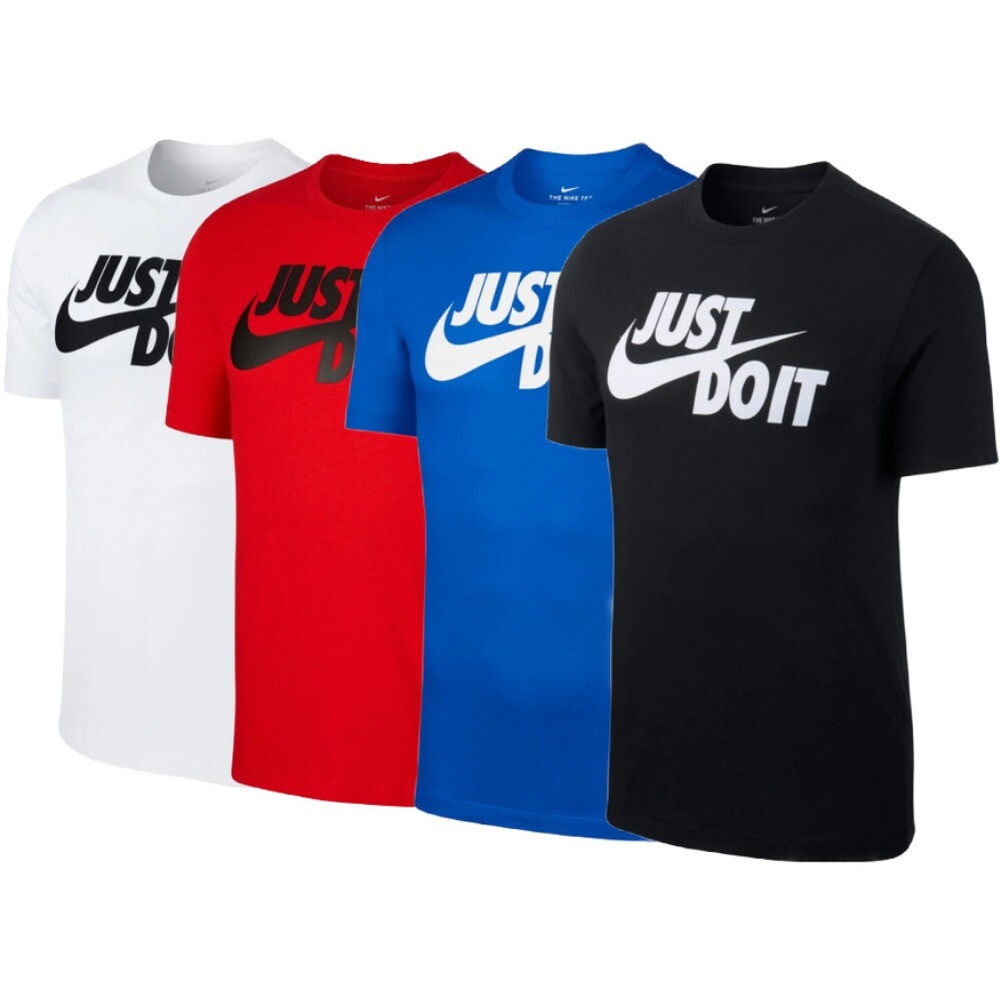 Nike Men's T-Shirt Sportswear "Just Do It" Short Sleeve Crew Neck Athletic Shirt gallery