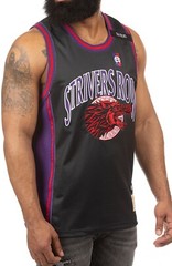 Strivers Row Jersey XL Men’s Red Black Purple Limited Premium Tank Top Wolf NWT
