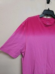 BUGATCHI Men’s T-Shirt Short Sleeve Crew Neck Ombre Print Cotton Blend.Size L