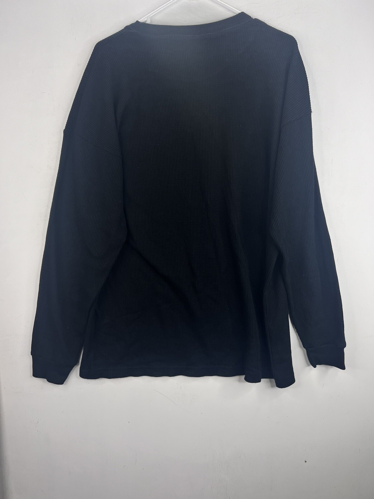 Long Sleeve Waffle Knit Skull Death Proof Empire Bigland VTG Mens XL Y2K gallery