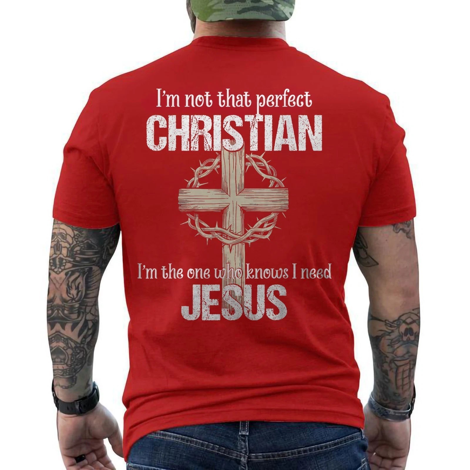I Need Jesus T-Shirt Perfect Christian Cross Religious Faith Unisex Tee gallery