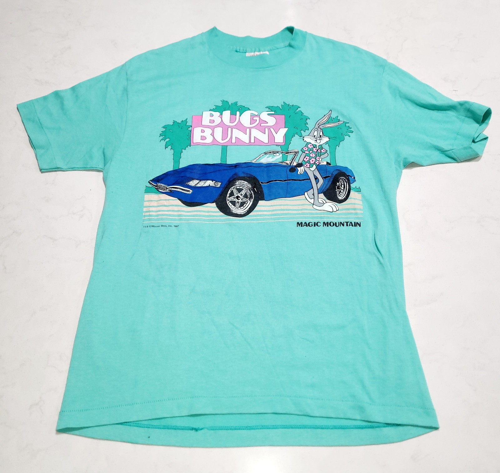 VTG 80s Bugs Bunny Miami Vice Looney Tunes 1987 Made In USA 80s L Teejays Tag gallery