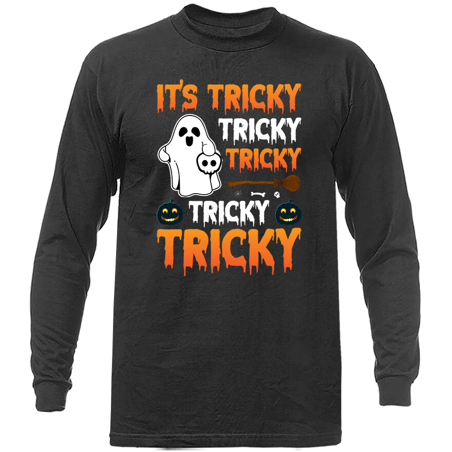 Halloween Costume Spooky Witches Pumpkin Ghost Graphic Long Sleeve