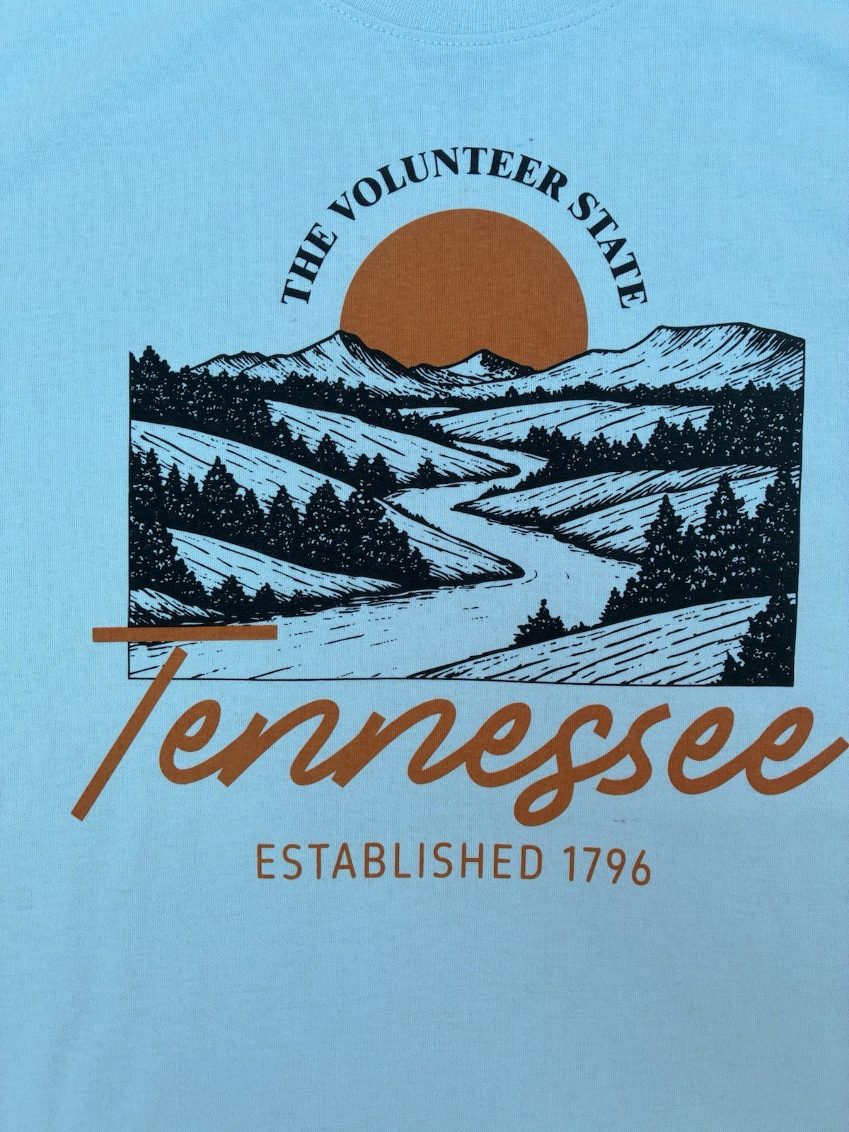 Home Free Light Blue Tennessee Volunteer State Graphic Long Sleeve Tee M gallery