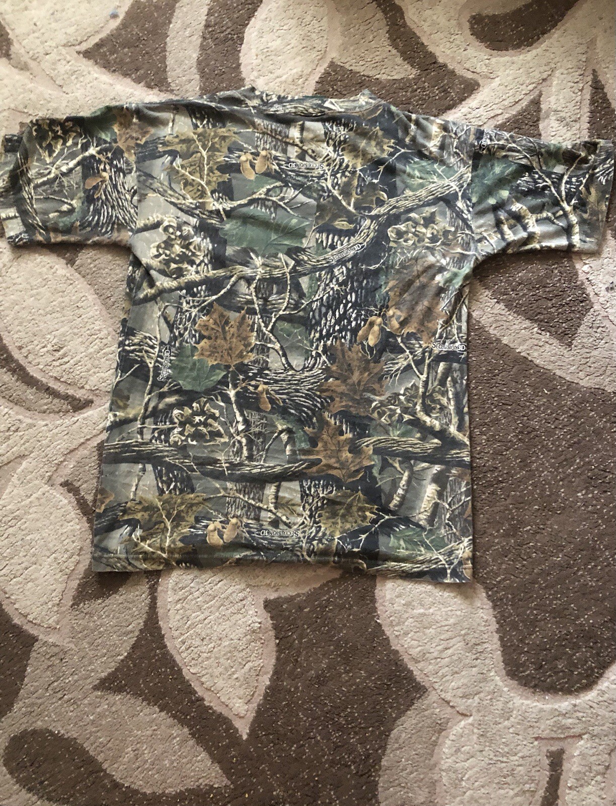 Cabela's Mens Multicolor Camouflage Short Sleeve Crew Neck Pullover T Shirt Sz M gallery