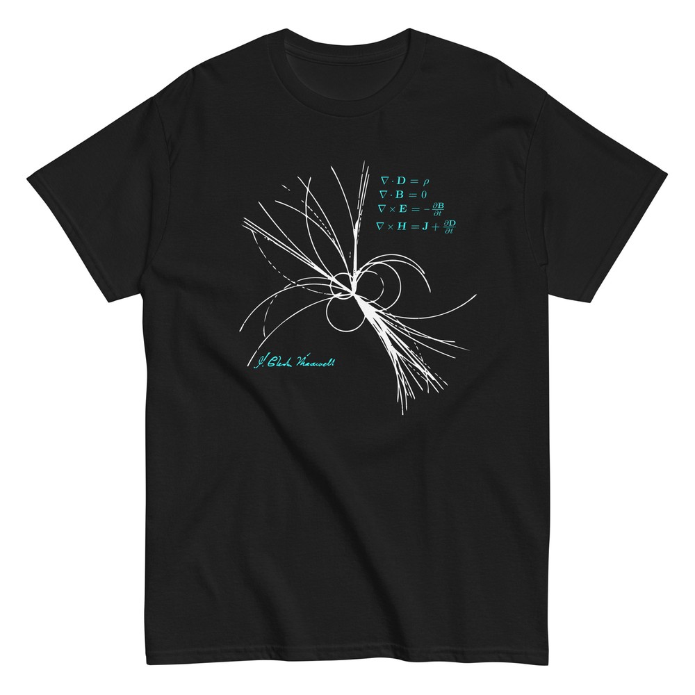 Maxwell Equations T-Shirt Physicist Light & Electrical Science Phsics Design