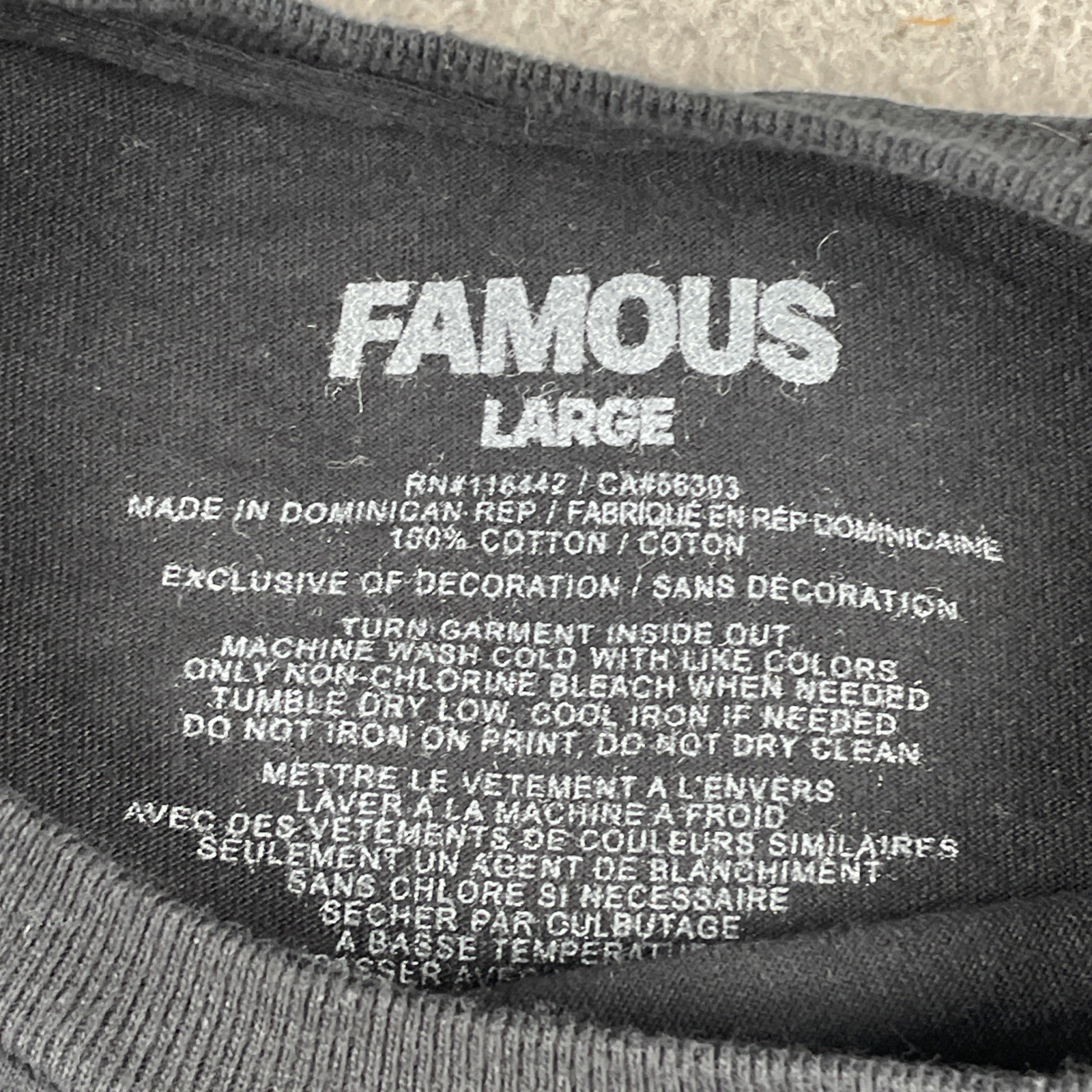 Famous Brand Jet L Black Shirt 100% Cotton Knit Classic Boxy Fit Classic Logo gallery