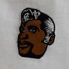 Actual Fact Kool Keith Black Elvis Embroidered Hip Hop White Tee T-Shirt