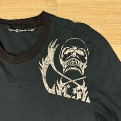 Lip Service Men’s L Vampire Skull Graphice Long Sleeve Tee Black Goth Punk Rock