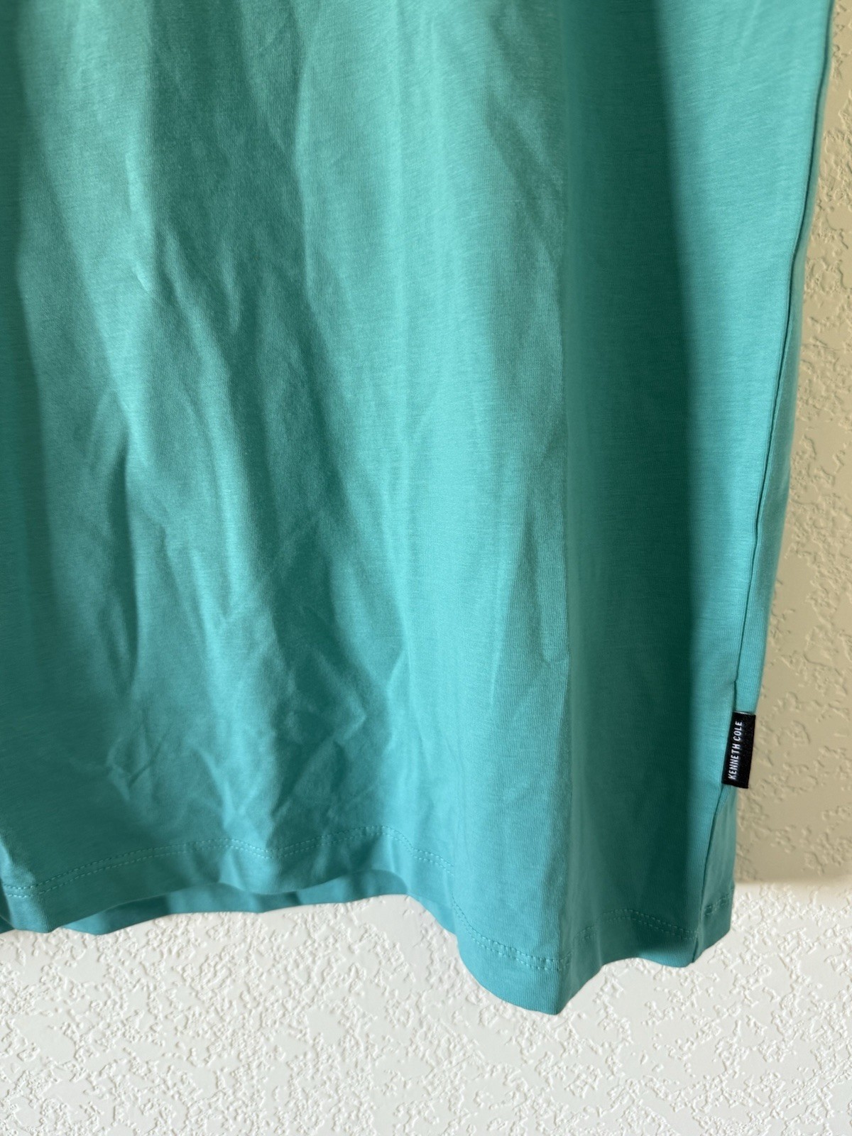 Kenneth Cole Men's T Shirt Stretch Breathable Soft Cotton Deep Aqua Size Large gallery