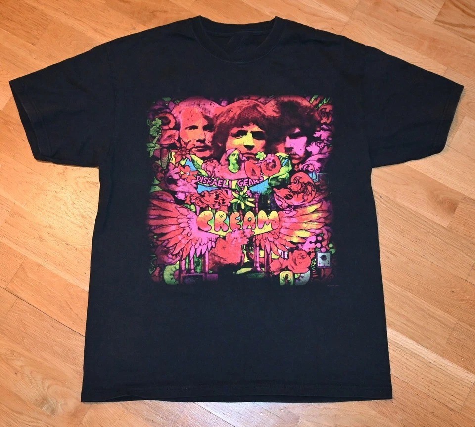New Popular Cream Band Black T-Shirt Cotton Full Size S-5XL CM165 gallery