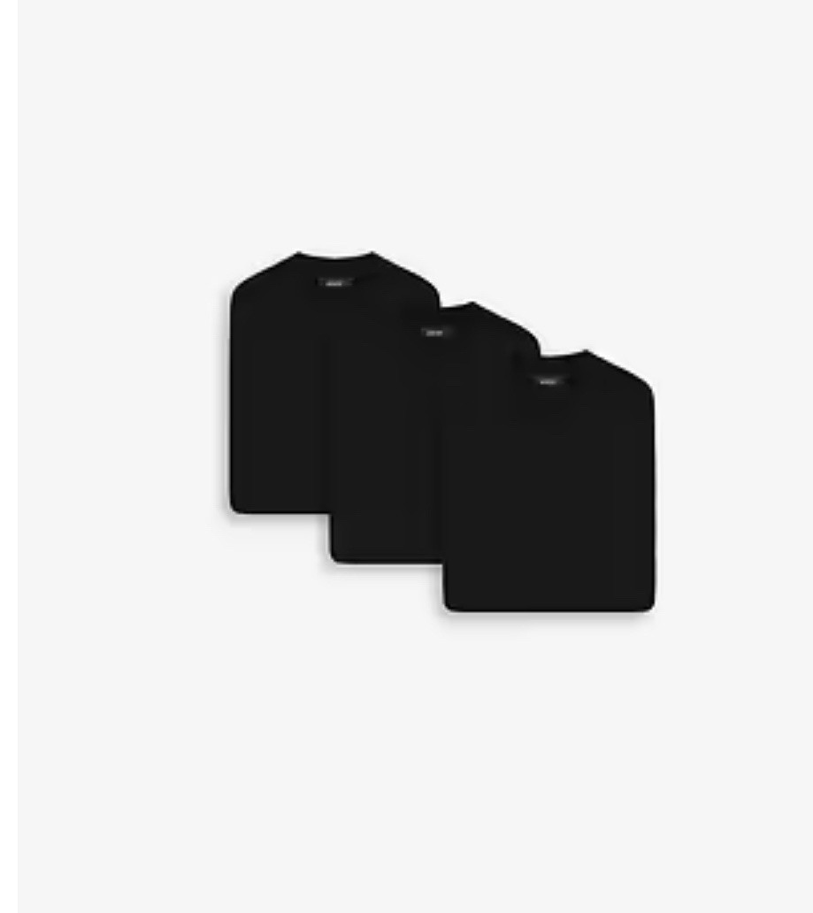Represent Clo The Core T-Shirt - Jet Black 3 Pack Large gallery