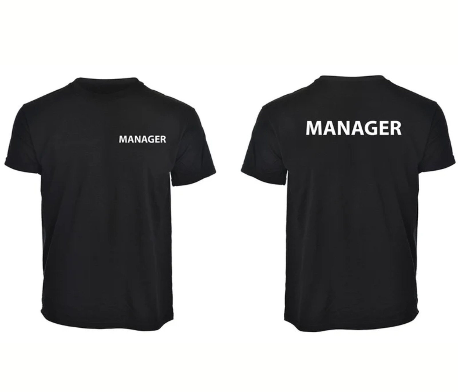 Personalised Staff Left Chest Back Security Workwear Unisex Uniform T-Shirt Tee gallery