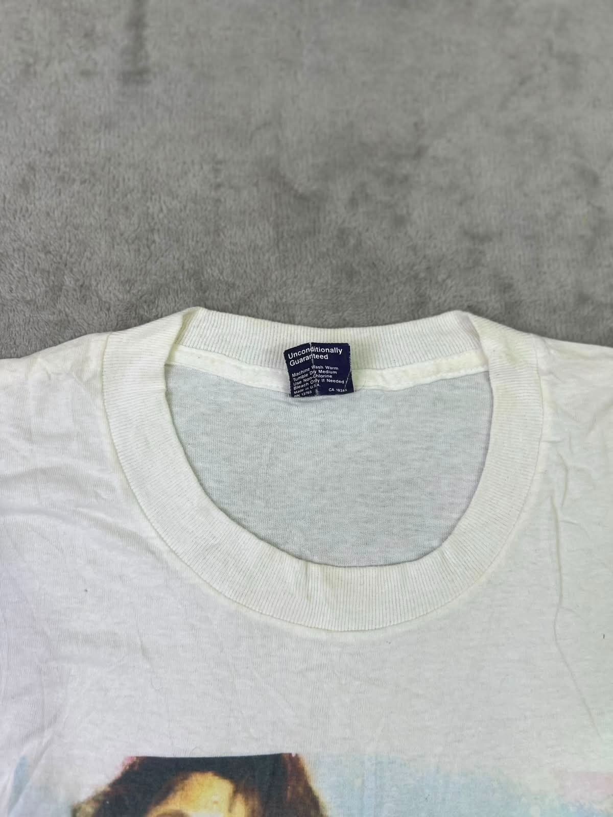 Vintage 1990s BVD Single Stitch I Love AL Graphic T Shirt White Made USA gallery