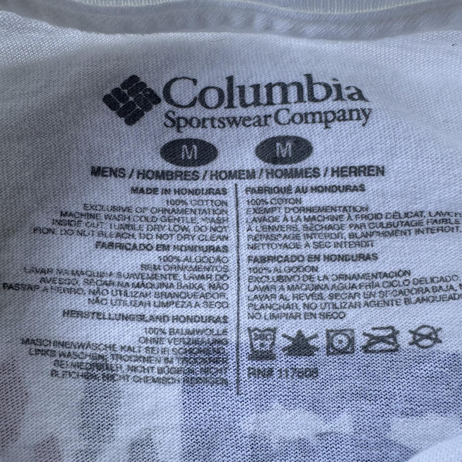Columbia PFG fishing t-shirt short sleeve American flag red white blue size M gallery