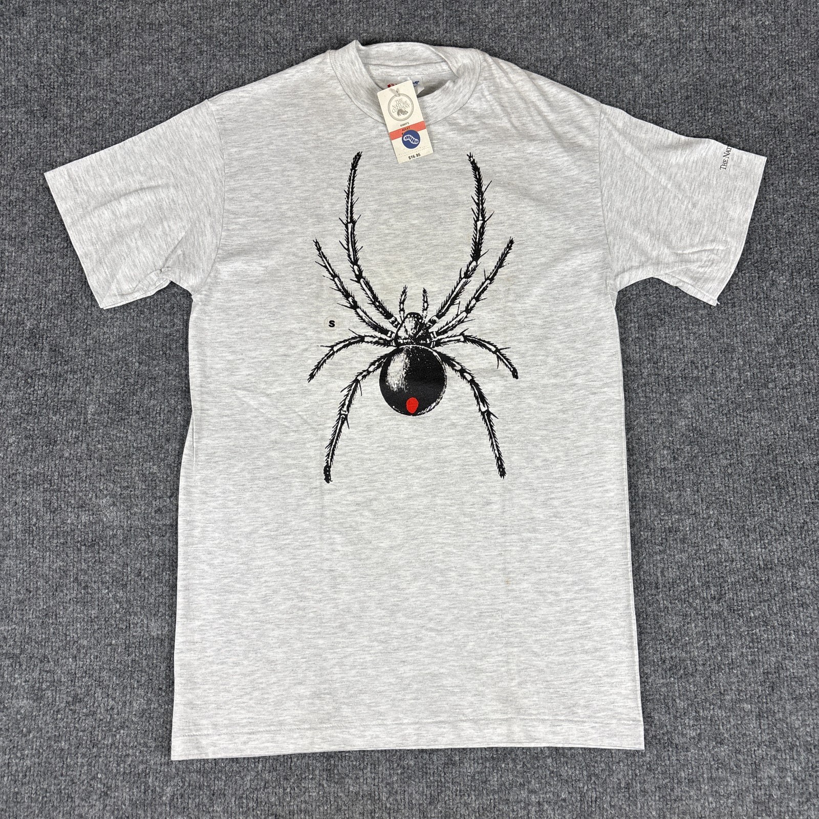 Vintage Nature Company Black Widow T-Shirt Size Small SEE MEASUREMENTS