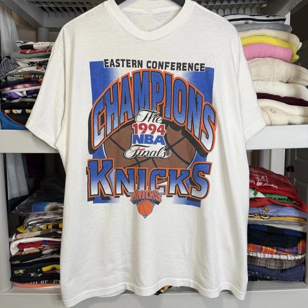 Vintage 1994 N B A Eastern Conference N.y Knick White Shirt Unisex S-5XL