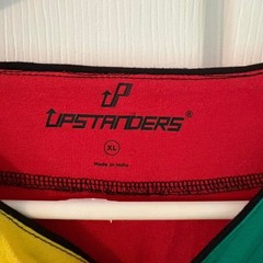 Rasta multicoloured baseball jersey