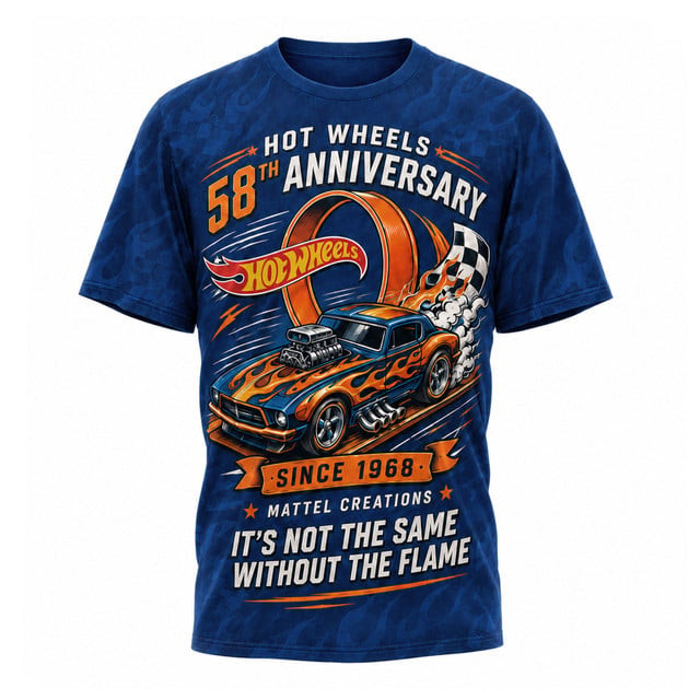 Hot Wheels 58th anniversary 1968-2026 Shirt - All Over Print gallery