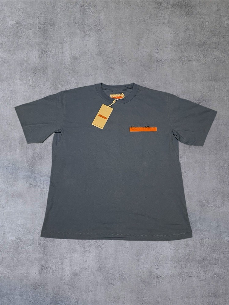 Calvin Klein X Heron Preston Blue Heavyweight Tee Shirt Collab Men’s Small NWT