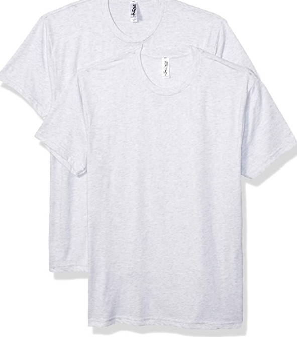 Marky G Apparel Adult Unisex Triblend Crew (2 Pack) Heather White Small New