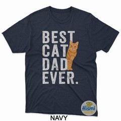 Best Cat Dad Orange Tabby Cat Dad Orange Tabby Cat Owner T-Shirt