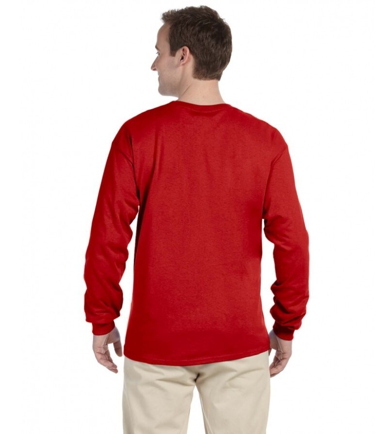 Gildan Adult Heavy Cotton Long-Sleeve T-Shirt Red-Medium gallery