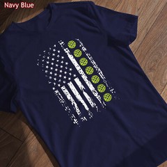 Pickleball Shirt American Flag Tee Gift for Pickleball Player Enthusiasts