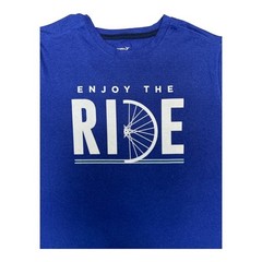 Old Navy Active Go Dry Bicycle Graphic T Shirt Mens Medium Blue Cycling Tee