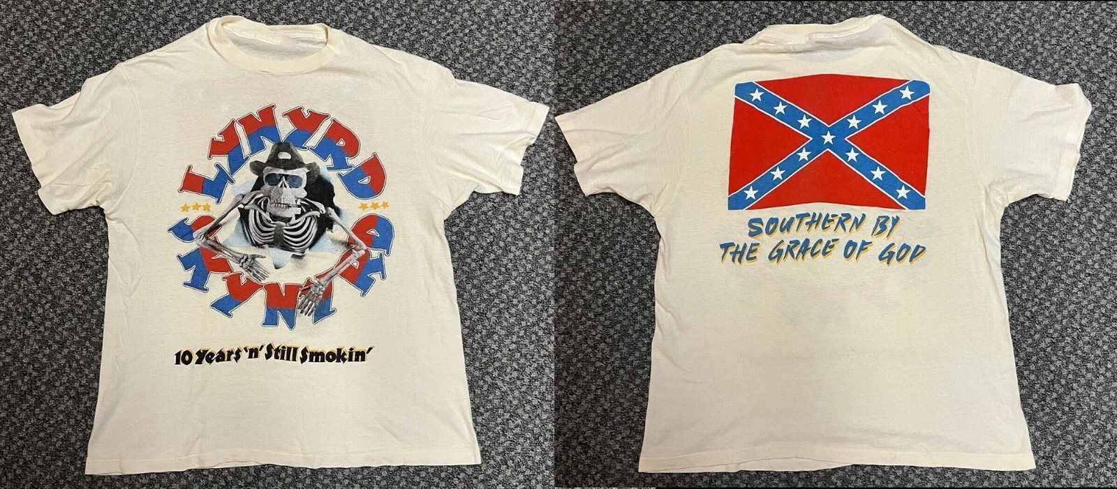 2 sides Lynyrd Skynyrd Tour Shirt Concert 1988 White T-Shirt gallery