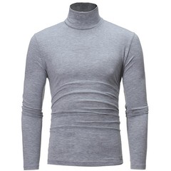Men’s Long Sleeve Mock Neck Base Layer Shirts Winter Thermal Tops Undershirt