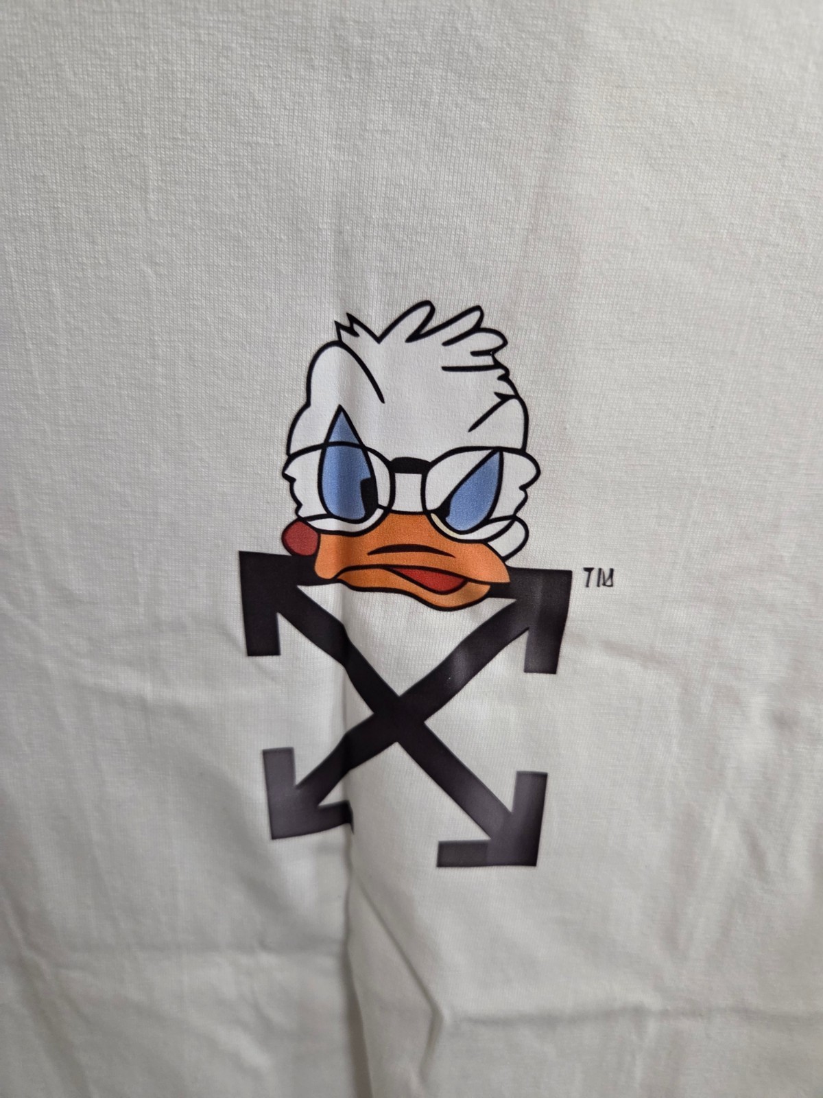 Off-White X Donald Graphic Print White T-Shirt Cotton Regular Fit S/M/L/XL gallery