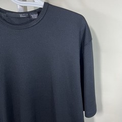 Point X Men’s Large Ribbed Black Crew Neck Shirt