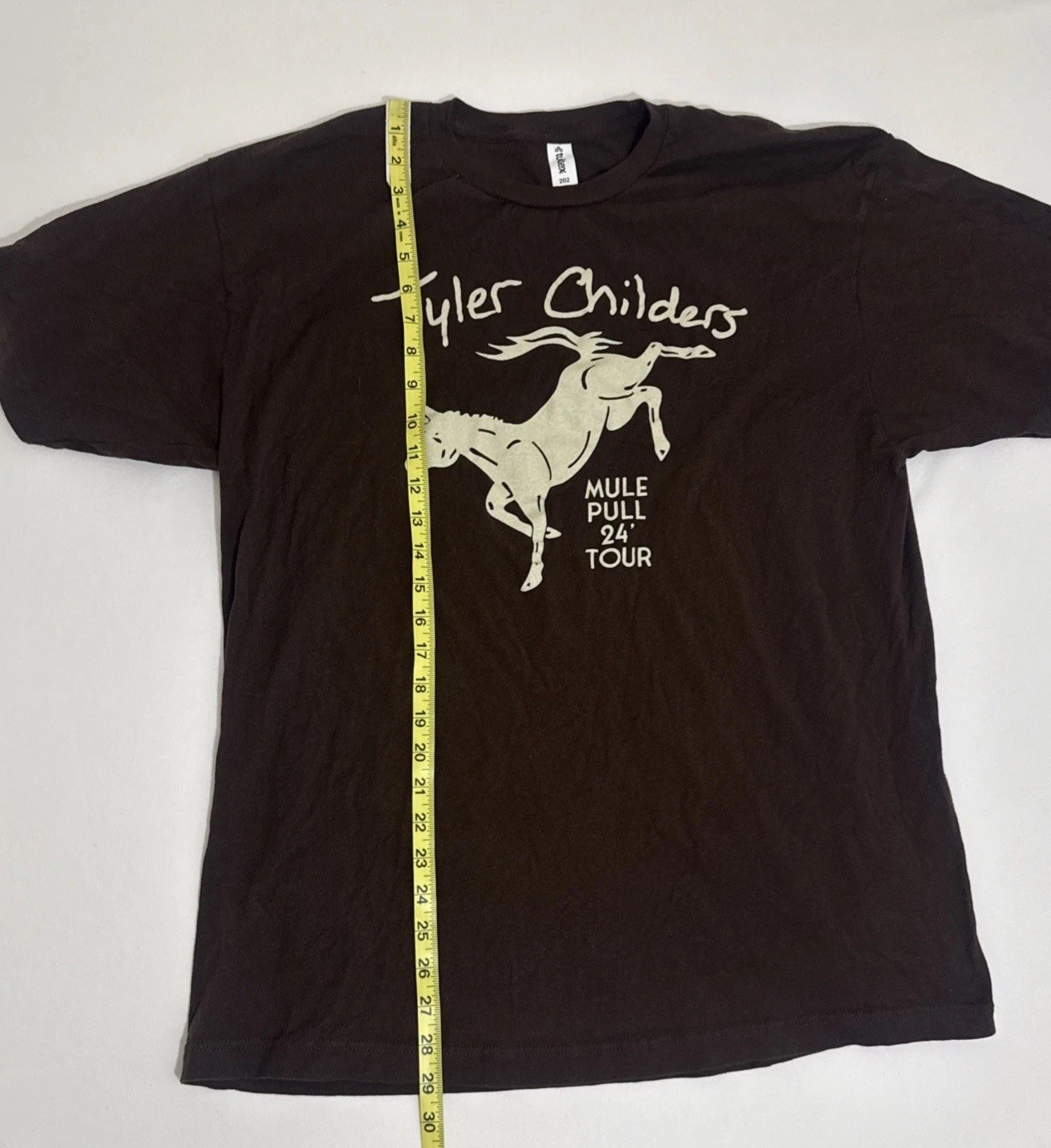 Tyler Childers Mule Pull Tour 2024 Brown Graphic Concert T-Shirt Size XL EUC gallery