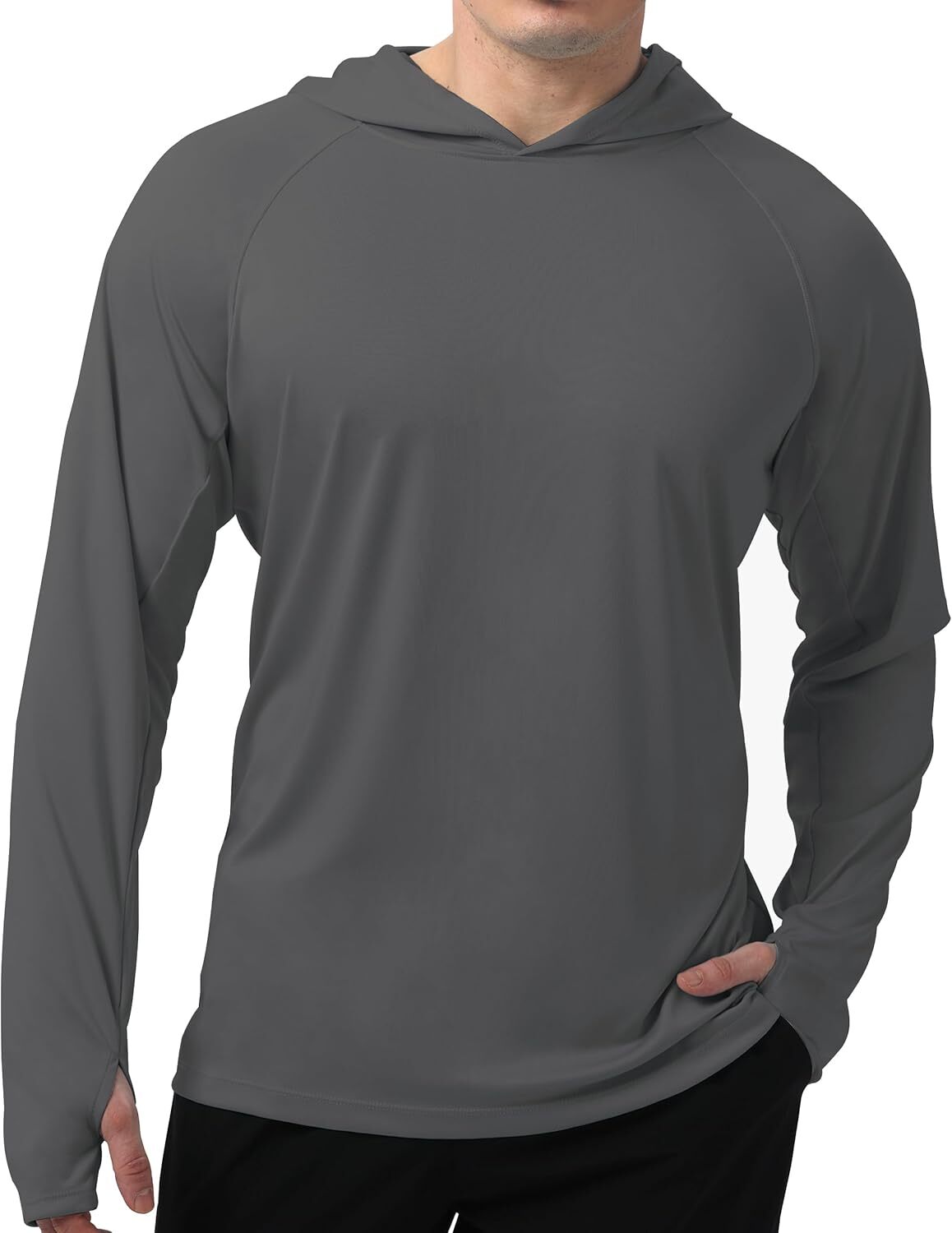 Men's UPF 50+ Sun Hoodie Long Sleeve Fishing Shirt Lightweight Quick Dry gallery