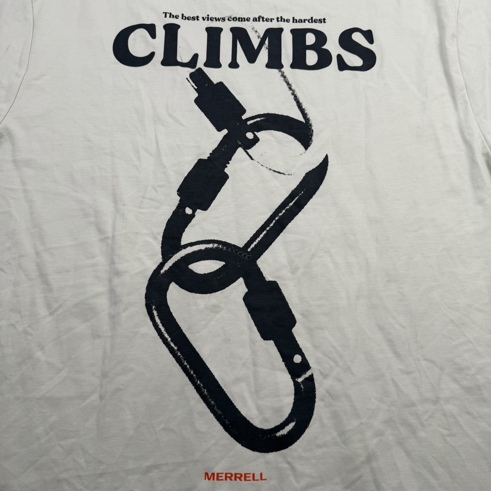 Merrell Climbing Graphic T-shirt Men’s Size XL Mint Green Cotton NWT MSRP $39 gallery