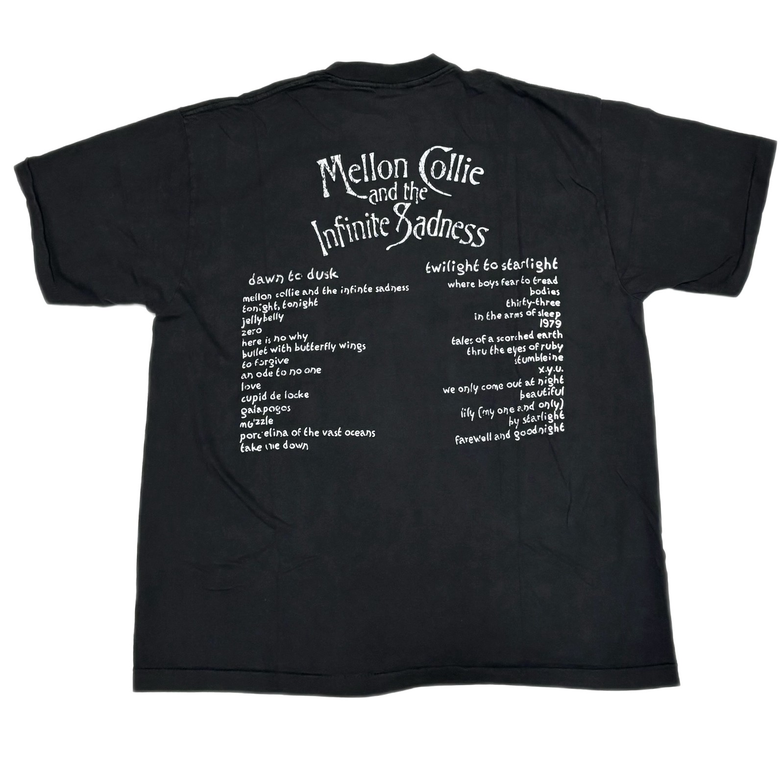Smashing Pumpkins Black Mellon Collie Heart VTG XL Single Stitch T-shirt REPRINT gallery