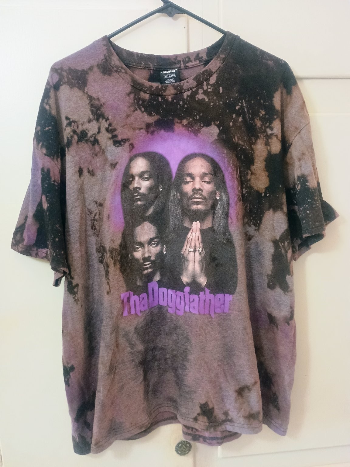 Snoop Dogg Purple Bleach Tie Dye Death Row T-Shirt Men’s 2XL Rap Retro 90s Style gallery