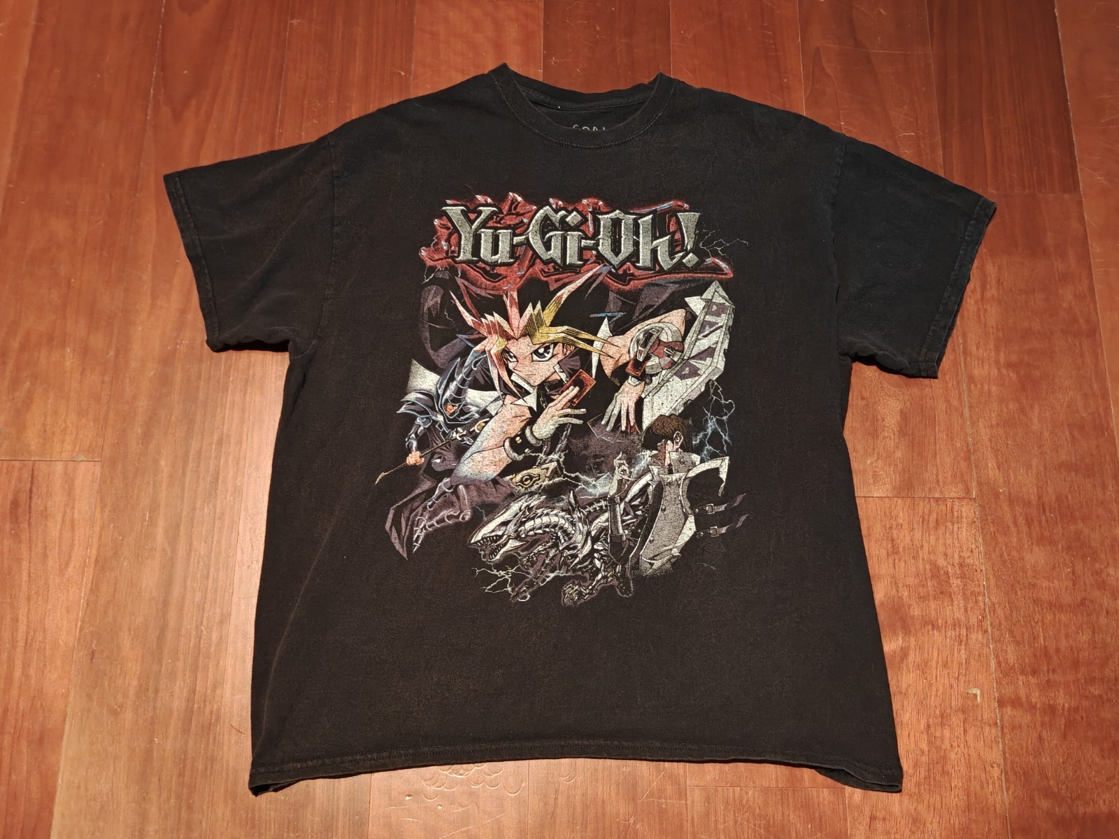 Goat Crew x Yu-Gi-Oh! Yami Yugi Dark Magician Blue Eyes Dragon T-Shirt Size L